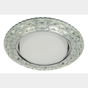 Точечный светильник под лампу GX53 с LED подсветкой ЭРА DK LD24 SL/WH прозрачный (Б0029631)