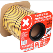 Уплотнитель тип P коричневый 9х5,5 мм STARFIX 100 м (SF1015-02)