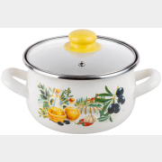 Кастрюля стальная эмалированная 3,8 л PERFECTO LINEA Халкидики (50-659139)