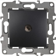 Розетка телевизионная звезда ЭРА 12 антрацит (12-3101-05 )