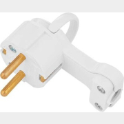 Вилка электрическая угловая с заземлением 6 А 250 В BYLECTRICA (В16-061)