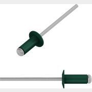 Заклепка вытяжная 4,8х12 мм алюминий-сталь RAL 6005 STARFIX 25 штук (SMZ1-84499-25)