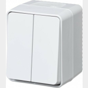 Выключатель двухклавишный наружный SYSTEME (SCHNEIDER) ELECTRIC AtlasDesign Profi54 белый (ATN540151)
