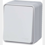 Выключатель одноклавишный проходной наружный SYSTEME (SCHNEIDER) ELECTRIC AtlasDesign Profi54 белый (ATN540161)