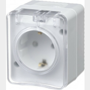 Розетка наружная с заземлением SYSTEME (SCHNEIDER) ELECTRIC AtlasDesign Profi54 белый (ATN540145)