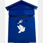 Ящик почтовый АГРОСНАБ Домик с замком 350х280х60 синий (ЦБ-00005731)