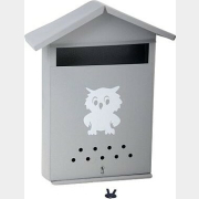 Ящик почтовый АГРОСНАБ Домик с замком 350х280х60 серый (00-00001121)