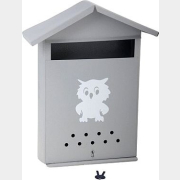 Ящик почтовый АГРОСНАБ Домик с замком 350х280х60 серый (00-00001121)