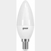 Лампа светодиодная E14 GAUSS Black C37 6,5 Вт 6500К (103101307)