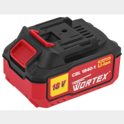 Аккумулятор 18 В 4 Ач Li-Ion WORTEX CBL 1840-1 XLT (0329187)
