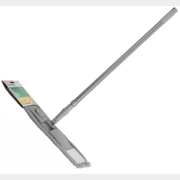 Швабра для пола PERFECTO LINEA Solid с насадкой из микрофибры серая (43-492024)