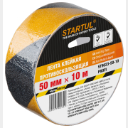 Лента клейкая противоскользящая 50 мм 10 м STARTUL Profi чернo-желтая (ST9023-50-10)