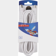 Удлинитель REXANT TV M-F 3 м белый (06-3081)