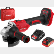 Шлифмашина угловая аккумуляторная WORTEX LX CAG 1812-1 E XLT SET (0329192)