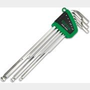 Набор ключей шестигранных 1,5-10 мм 9 предметов экстра длинных с шаром TOPTUL (GSN-09EB)