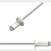 Заклепка вытяжная 3,2х8 мм алюминий-сталь RAL 9003 STARFIX 1000 штук (SMC2-67396-1000)