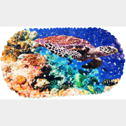 Коврик для ванной комнаты 67х36 см FORA Черепаха (FOR-SPA03)