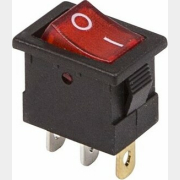Выключатель клавишный ON-OFF REXANT Mini красный с подсветкой 3 штуки (36-2170)