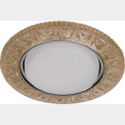 Точечный светильник под лампу GX53 с LED подсветкой ЭРА DK LD22 CHP/WH шампань (Б0029623)