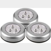 Фонарь светодиодный ФАZА пушлайт серебряный 3 штуки (5041745)