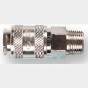 Фитинг пневматический наружная резьба G3/8-быстросъем МАМА ECO сталь (AS-F/MT38)