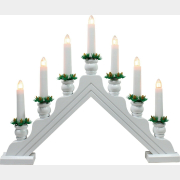 Фигура с подсветкой UNIEL UDL-L7301-007/SWA/WW WHITE BRIDGE Новогодняя горка 7 свечек