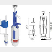 Сливная арматура для унитаза AV ENGINEERING (AVE129700E)