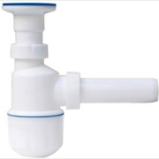 Сифон для умывальника выпуск 64 мм с отводом 32 мм AV ENGINEERING (AVE129749)