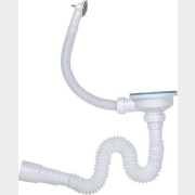 Сифон для кухни 3 1/2" гофрированный с круглым переливом выход 40/50 мм AV ENGINEERING (AVE129778)