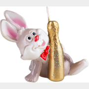 Свеча Кролик с шампанским 9х8 см (9083764)