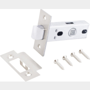 Защелка врезная межкомнатная АЛЛЮР Арт L45-8 SN матовый никель (11210)