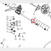 Штифт шестерни для газонокосилки GUNTER LMB-480SV (G34AN000000)