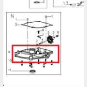 Крышка картера для газонокосилки GUNTER LMB-420, 480SV (Y7310000000)