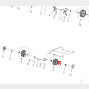 Втулка колеса переднего для газонокосилки GUNTER LMB-420 (GP4T0000000)