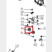 Ролик вариатора для газонокосилки GUNTER LMB (G54BN120000)