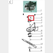Шпонка ступицы ножа для газонокосилки GUNTER LMB-530SV (BE005W00000)