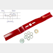 Нож для газонокосилки RIPARTS изогнутый (UBB-20-508)