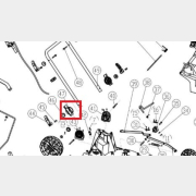 Фиксатор ответная часть для газонокосилки WORTEX CLM3836 (SC8A110-J-47)