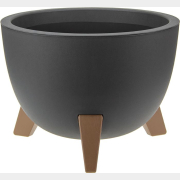 Кашпо для цветов IDEA Флориан 4,2 л графитовый (М3186)