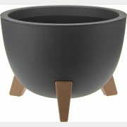 Кашпо для цветов IDEA Флориан 12 л графитовый (М3187)