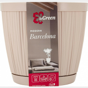 Горшок для цветов INGREEN Barcelona 1,8 л молочный шоколад (IG623010047)