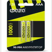 Аккумулятор ААА Ni-MH ФАZA 1000 мАч 1,2В 2 штуки (5002913)