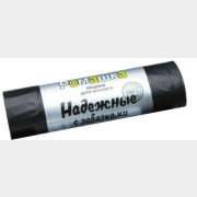 Пакеты для мусора с завязками РОМАШКА Надежные сверхрочные 35 л 15 штук черные (ВЗ0351511)