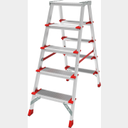 Лестница-стремянка алюминиевая двухсторонняя 110 см НОВАЯ ВЫСОТА NV3127 (3127205)