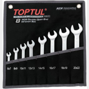 Набор ключей рожковых 6-22 мм 8 предметов TOPTUL (GPAJ0802)