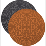 Коврик придверный влаговпитывающий VORTEX Comfort круглый 65 см (22388)