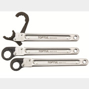 Ключ накидной запирающийся 10 мм с псевдотрещоткой TOPTUL (AEAT1010)