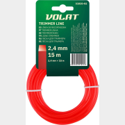 Леска для триммера d 2,4 мм х 15 м сечение квадрат ВОЛАТ (51020-02)