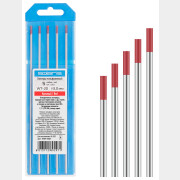 Электрод вольфрамовый для TIG сварки 3 мм SOLARIS WT-20 красный 5 штук (WM-4537)