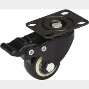 Колесо мебельное STARFIX d40 мм на площадке с фиксатором (SMF-18001)